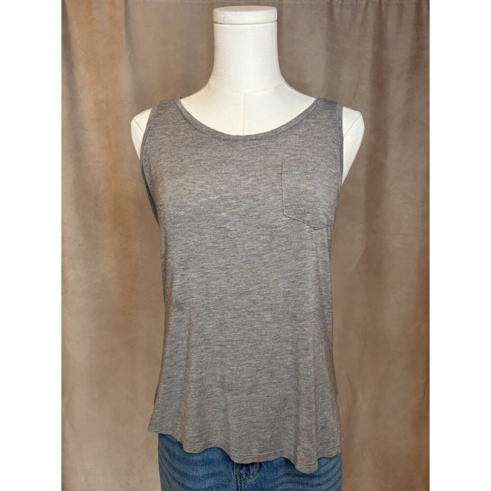 prAna Gray Modal Sleeveless Tank Top XS Minimalist Casual Soft Stretch